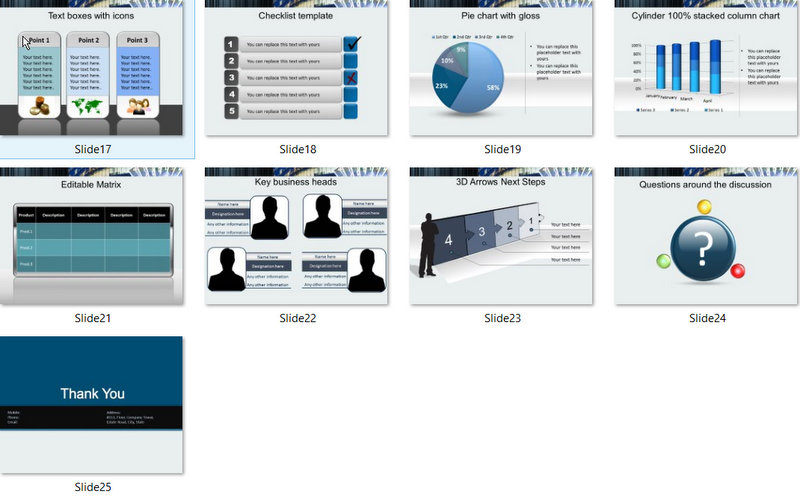 PowerPoint Finance Building Template 02