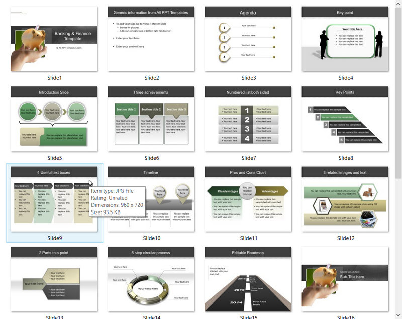 PowerPoint Banking Savings Template 01