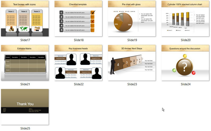 PowerPoint Basic Banking Services Template 02
