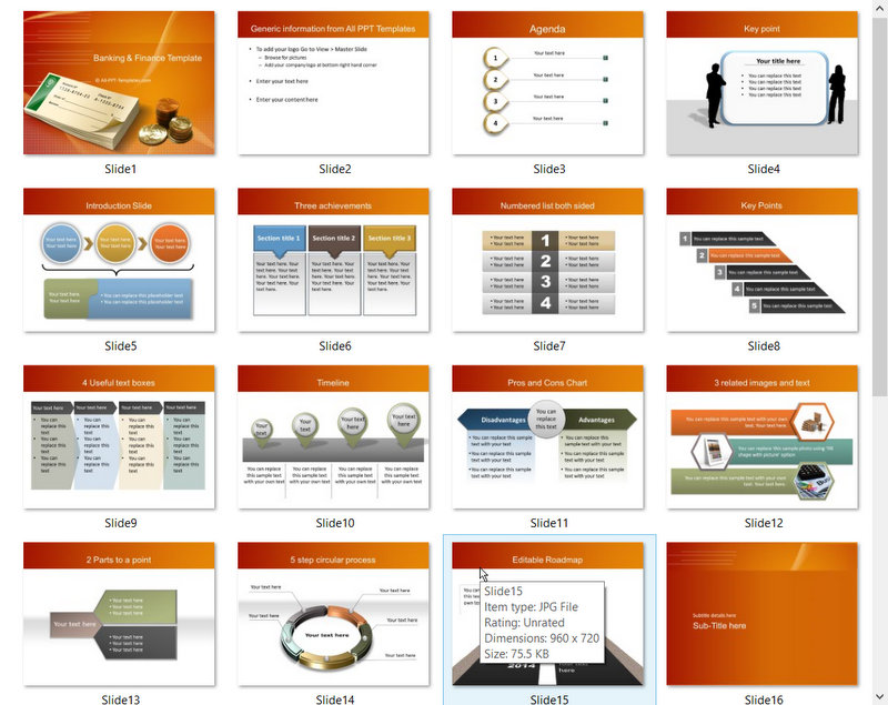 PowerPoint Banking Check Template 01