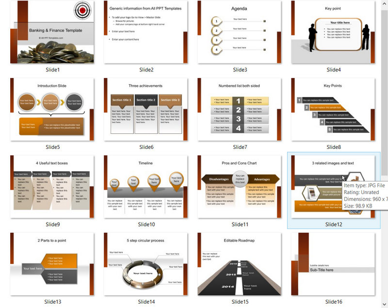 PowerPoint Money Target  Template 01