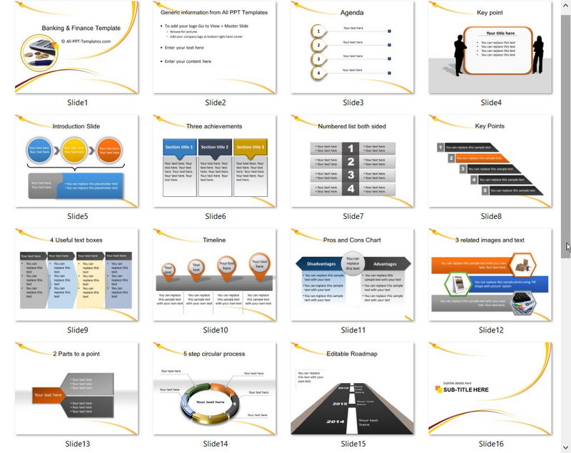PowerPoint Simple Accounting Template 01