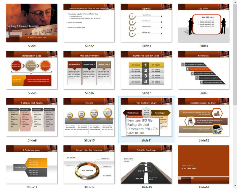 PowerPoint Financial Papers Template 01