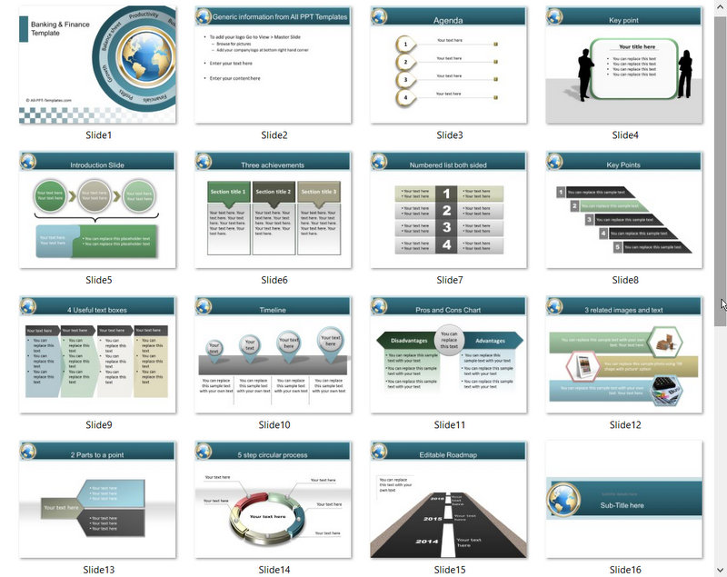 PowerPoint Financial Statement Template 01