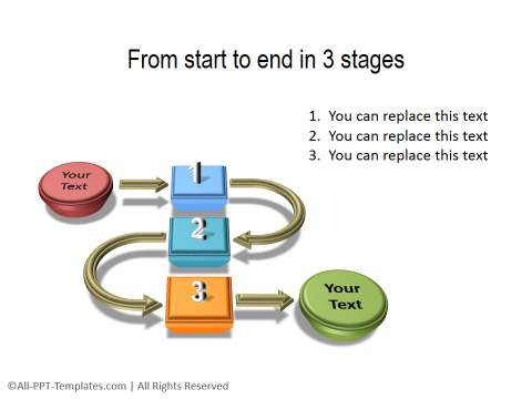 PowerPoint 3D Process Diagram