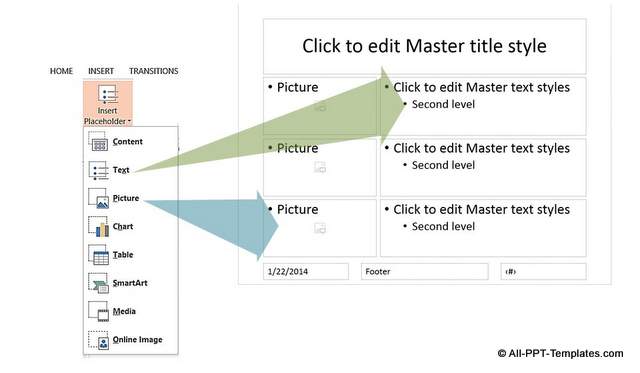 Add Elements to Customize Master