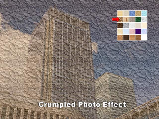 Crumpled Photo Effect Crumpled Photo Effect
