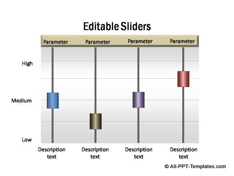PowerPoint infographic sliders