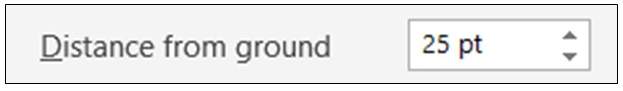 Distance from Ground option