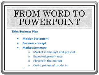 Convert from Word to PowerPoint