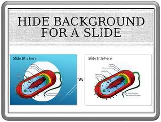 Hide Background for a Slide