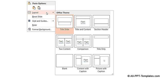 Layouts Available in Office