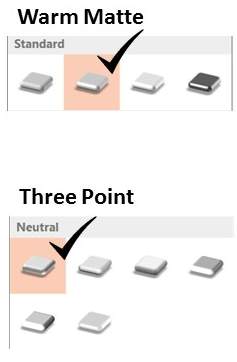 Default Material Options