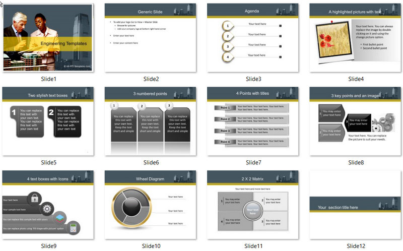 PowerPoint Construction Discussion Template 01