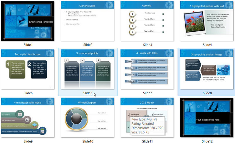 PowerPoint Engineering Computers Template 01