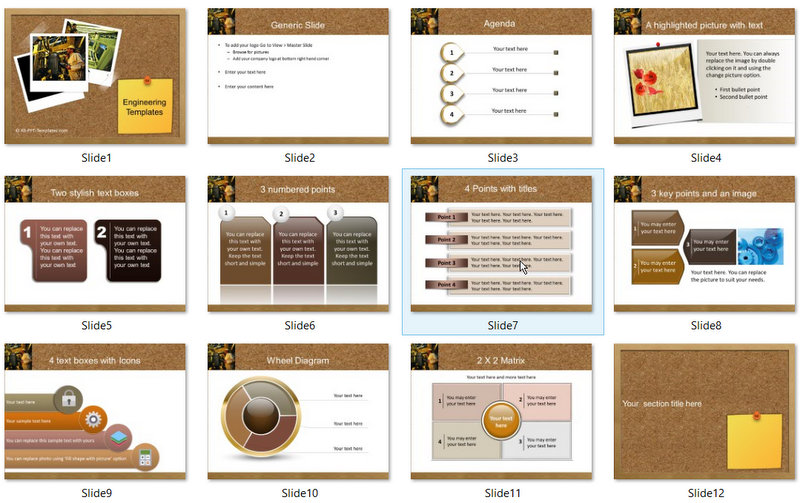 PowerPoint Engineering Photos Template 01