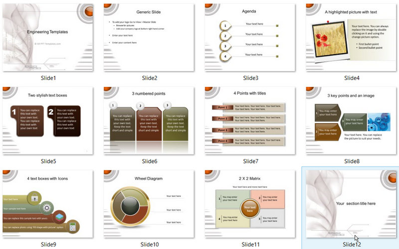 PowerPoint Engineering Technical Template 01