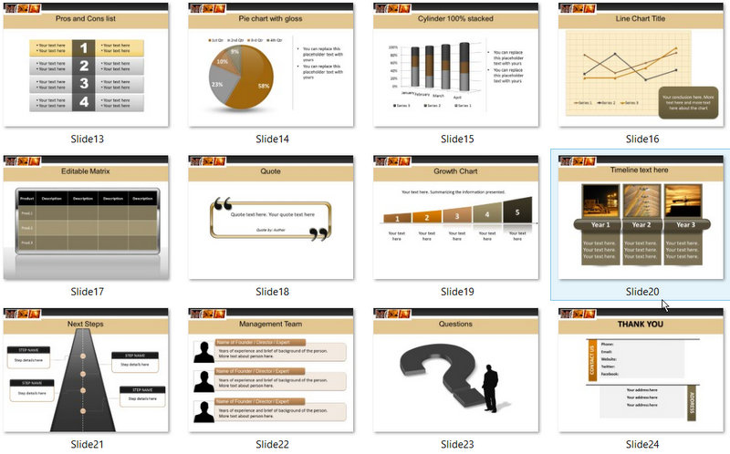 PowerPoint Manufacturing and Storage Template 02