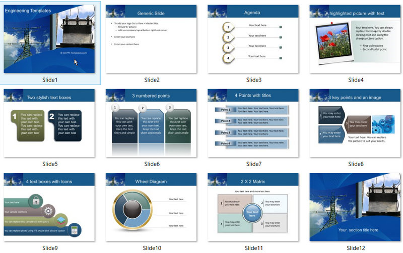 PowerPoint Power Template 01