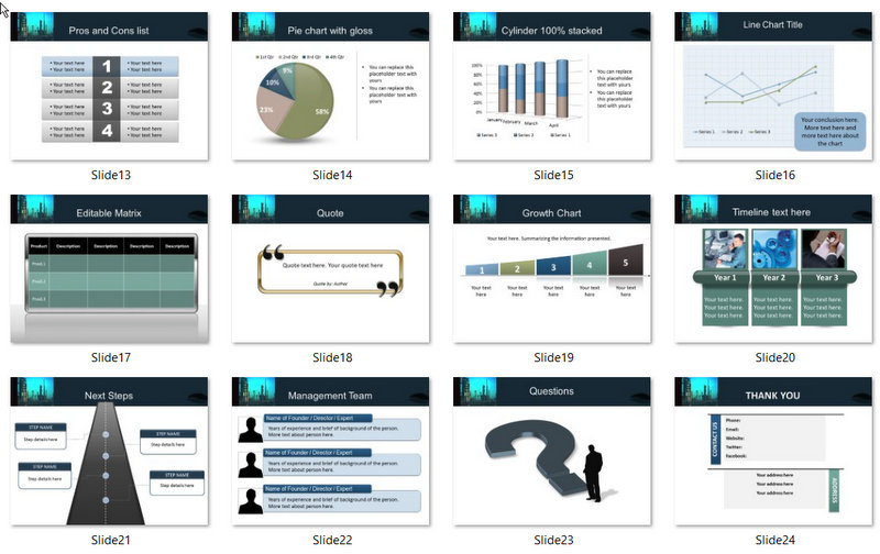 PowerPoint Process Engineering Template 02