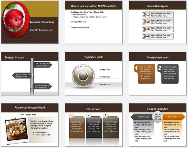 Academic Presentation Pptx Charts 1