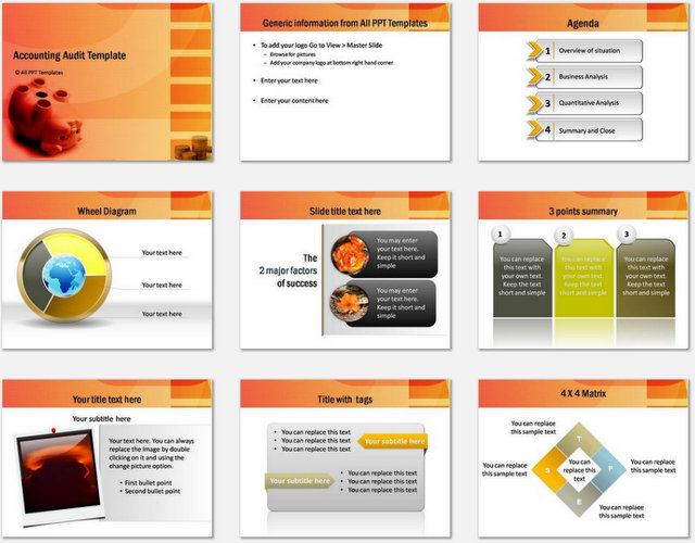 PowerPoint Accounting Audit Charts 1