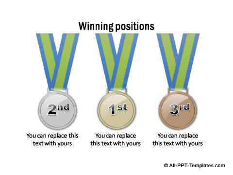 3 medals for winners