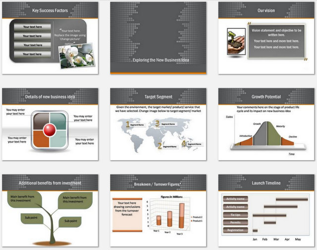 Powerpoint Plan Reach Out Charts 2