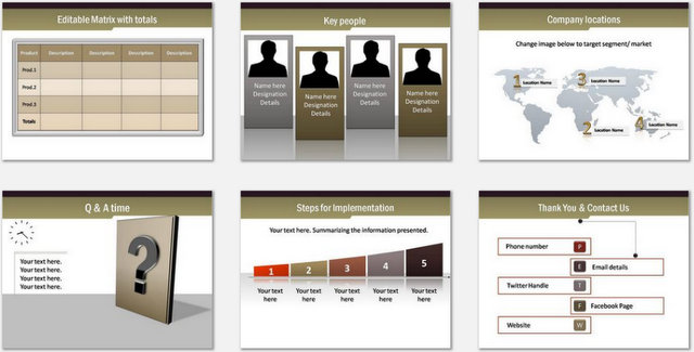PowerPoint Business Meeting Charts 03