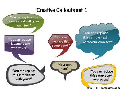 Creative Callout set 1