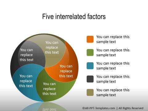 PowerPoint Segmented Circle Shape