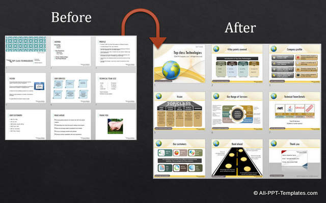 PowerPoint Corporate Presentation : Design Makeover