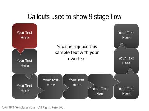 PowerPoint Creative Process Flow 19