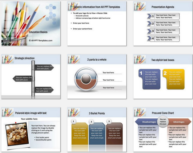Education Basics Pptx Charts 1