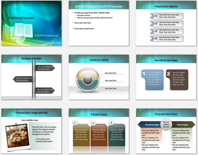 Enlightening Education Pptx Charts 1