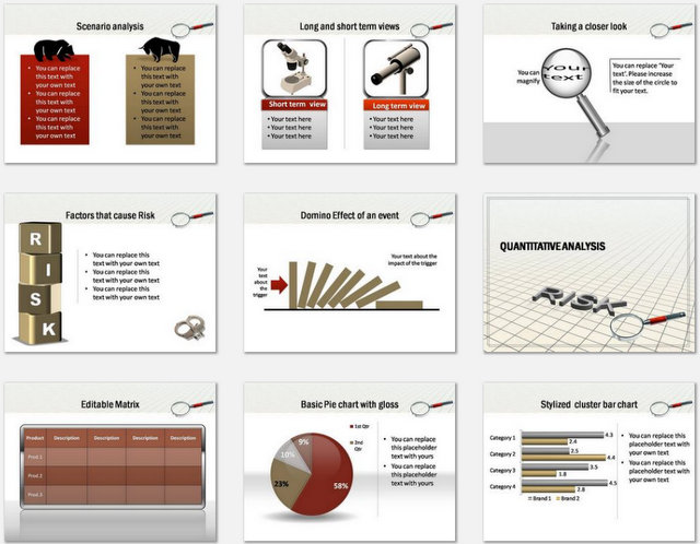 PowerPoint Evaluating Risk Charts 2