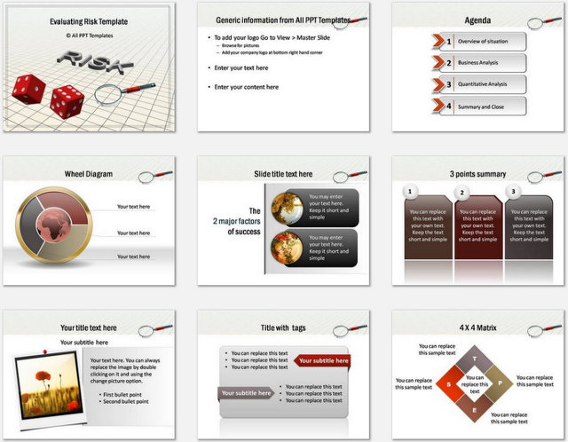 PowerPoint  Evaluating Risk Charts 1