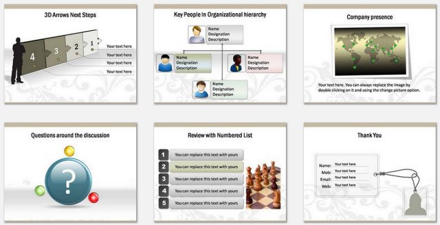 PowerPoint Floral Business Introduction Charts 3