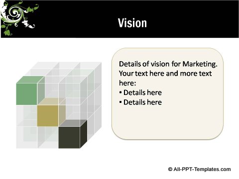 Floral Design Cube Vision Slide