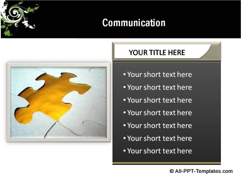 Floral Design Communication text boxes