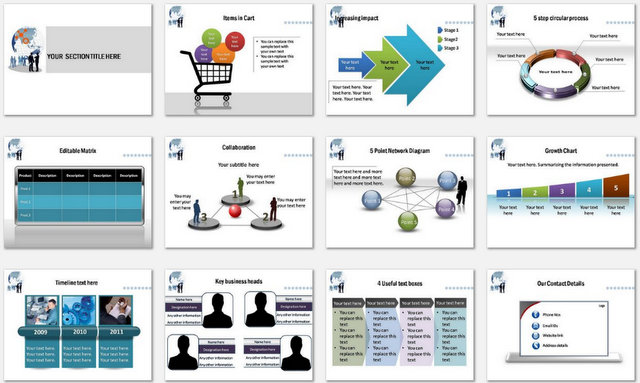 PowerPoint Global Network Charts 2