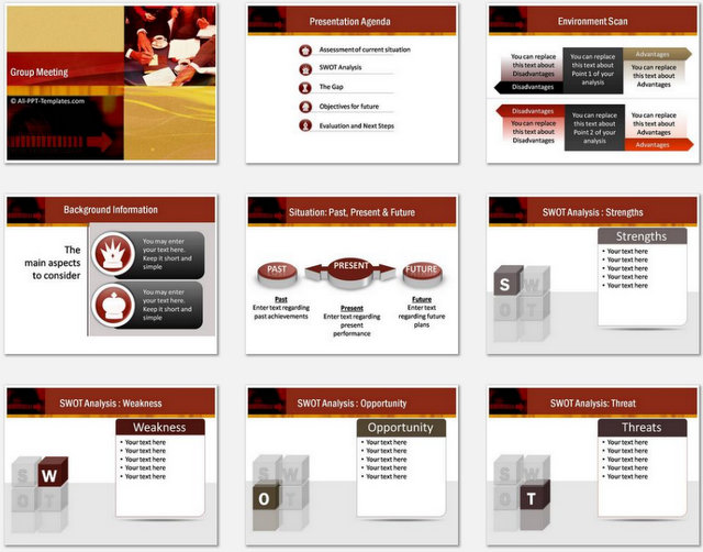PowerPoint Group Meeting Charts 01