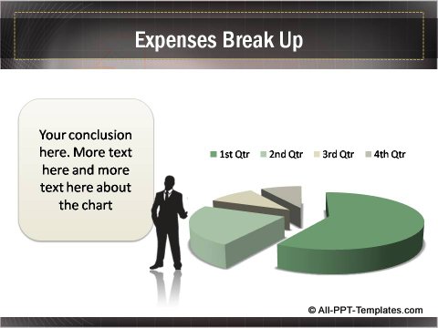 Business Growth Expenses Data Driven Pie chart