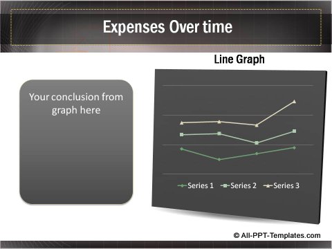 Business Growth Line Graph showing expenses