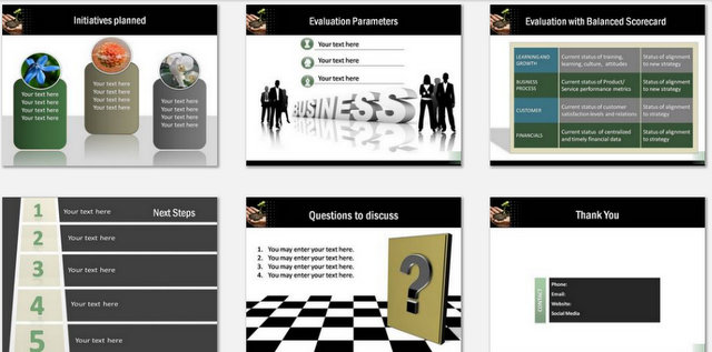 PowerPoint Growth Strategy Charts 03