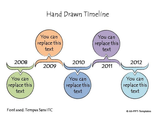 Hand Drawn Timeline Colorful