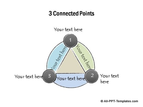 Handdrawn Connected Triangle