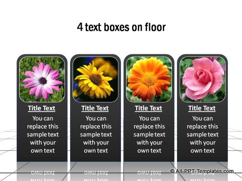 Photos & text on a floor