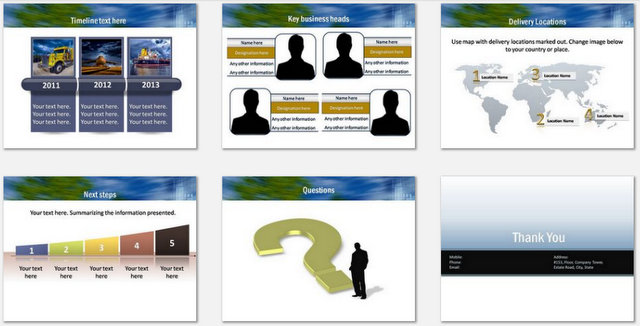 PowerPoint Last Mile Delivery Charts 03
