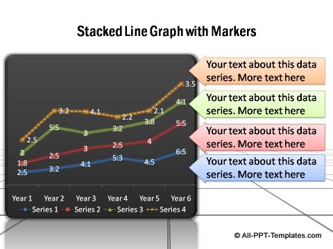 PowerPoint line graph 06